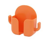Alomejor Supporto per Telefono con Montaggio a Parete Gancio Pratico Supporto di Ricarica Autoadesivo per Ufficio Camera da Letto di Casa, ABS 4,3x5,1 Pollici (ORANGE)