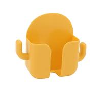 Alomejor Supporto per Telefono con Montaggio a Parete Gancio Pratico Supporto di Ricarica Autoadesivo per Ufficio Camera da Letto di Casa, ABS 4,3x5,1 Pollici (YELLOW)