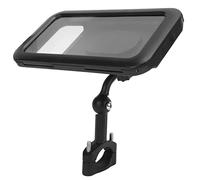 Alomejor Supporto per Telefono da Bici, Impermeabile IPX6, Supporto Universale Regolabile su Due Assi per Manubrio da Moto da 22-28 Mm