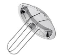 Alomejor Supporto Portatile Pieghevole per Girarrosto per Pollo in Acciaio Inossidabile per Esterni, Supporto per Grigliate per Spiedini e Verdure per Campeggio, attività Barbecue