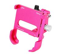 Alomejor Supporto Regolabile per Telefono da Bici, Porta Telefono per Bicicletta Regolabile, for Ciclismo e Uso Quotidiano (Rosa rossa)