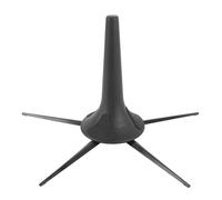 Alomejor Supporto Tromba, Design Pieghevole a 5 Gambe con Cuscinetto per Ammortizzatore per Flauto e Tromba di Pratica della Banda