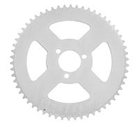 Alomejor T8F 58T Corona Posteriore in Acciaio Bianco a Catena 3 Fori Guarnitura 29mm per Mini Moto ATV Kart 47/49cc