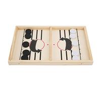 Alomejor Table Hockey Board Game Parent-Child Interactive Wood Chess Toys per la Concentrazione di Apprendimento, Coordinazione Occhio-Allenamento, Giocattolo di Combattimento Desktop Portatile,
