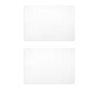 Alomejor Tagliere in Acrilico Tagliere Antiscivolo per da Campeggio 2 Pezzi da Trasparente per Bar Ristorante di Casa, 12,6 X 8,9 Pollici