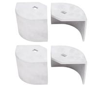 Alomejor Tappi Angolari in Alluminio da 4 Pezzi per Barche a Pontone Design Resistente per Angoli Arrotondati a 90° Installazione Semplice