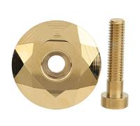 Alomejor Tappo Superiore Bici,Moda Oro Personalizzazione Accessori per Cuffia Vite|for Ciclisti Urbanisti Customizzatori Scenari Strada Montagna