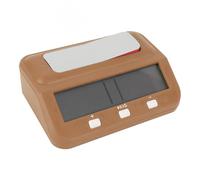 Alomejor TIMER degli Scacchi ECCHIRE TIMER GAME CON FUNZIONE DI MEMORIA DI REGITAZIONE PREMIBILE PREMIBILE ALLARME DISPLAY LCD LCD per Allenamento CON le Competizioni (Tan)