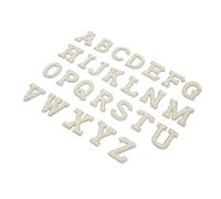 Alomejor Toppe Termoadesive Eleganti Stile Alfabeto con Strass di Perle Finte per Decorazioni Fai da Te, 26 Lettere per Cappello, Zaino, Camicia