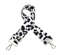 Alomejor Tracolla per Borsa a Tracolla in Nylon Leopardato, Design Regolabile e Alla Moda per uno Stile Personale con Comfort e versatilità (grigio argento)