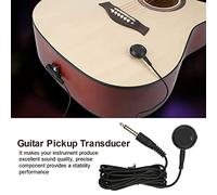 Alomejor Trasduttore di Chitarra Piezo Pickup Piezo Pickup Microfono Regolabile Volume Largo compatibilità con Plug di Uscita da 6,35 Mm per Violino per Chitarra Acustica Ukulele