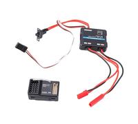 Alomejor Trasmettitore di Precisione da 2,4 Ghz 6 con Ricevitore Ed ESC da 50 A per Auto, Barche e Carri Armati Telecomandati, Raggio di Controllo di 200 M, Ideale per Sessioni di Gioco Prolungate