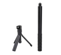 Alomejor Treppiede Allungabile Professionale per Selfie Stick Invisibile per Accessori per Fotocamera X4 X3 ONE X2 RSVP, Lega di Alluminio ABS Portatile Compatto, Estensione da 120 Cm per Fotografia