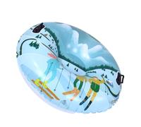 Alomejor Tubo da Gonfiabile da 41,3 Pollici con Base a Cuscino D'aria di Sicurezza e Maniglie Morbide, per attività di Slittino Sulla All'aperto