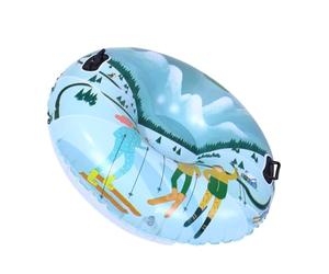 Alomejor Tubo da Gonfiabile da 41,3 Pollici con Base a Cuscino D'aria di Sicurezza e Maniglie Morbide, per attività di Slittino Sulla All'aperto