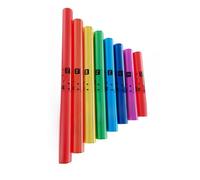 Alomejor Tubo Sonoro Musicale, Set di Strumenti a Percussione con Tubo Sonoro Colorato Portatile e Conveniente a 8 Toni per L'allenamento di Squadra in Aula Domestica (senza corda)