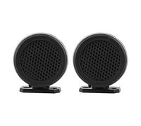 Alomejor Tweeter Audio per Auto Altoparlanti per Auto Rotondi in ABS 2 Pezzi 500 W 12 V 1,6 Pollici Universale per Audio per Cancella Note Alte Facile Installazione