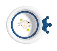 Alomejor Vasca da Bagno Pieghevole per Bambini, e Senza Odori (blu navy) | Comodo materiale TPE morbido e pulito, previene le infezioni alla forcella, soluzione di archiviazione compatta