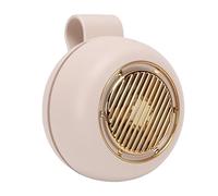 Alomejor Ventilatore Silenzioso Senza Lama con Clip, Mini Ventilatore Ricaricabile Regolabile a 5 velocità con Angolo di 360° per Viaggi in Ufficio (Beige)