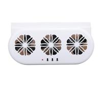 Alomejor Ventola di Raffreddamento per Presa D'aria per Auto Spina USB Efficiente 3 Prese per Auto SUV Office Home ABS 9,06 X 4,45 X 2,05 Pollici (WHITE)