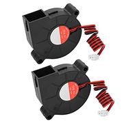 Alomejor Ventola per Stampante 3D, Design Silenzioso e Durevole per | Materiale PBT durevole, ideale per la stampa 3D, dimensioni 50x50x15 mm, compatibile con Ender-3, funzionamento silenzioso,