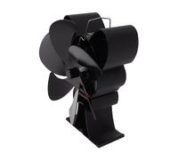 Alomejor Ventola per Stufa Alimentata a Calore, Durevole, a 6 Pale, Funzionamento Silenzioso, per Stufa a Legna, Distribuzione Efficiente del Calore, Aumenta L'aria Calda, per a Pellet, Lega di