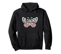 Alondra Butterfly - Personalizzato Carino Nome Word Art Felpa con Cappuccio