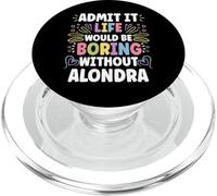ALONDRA Personalized Name Funny Cute Custom ALONDRA Name PopSockets PopGrip per MagSafe
