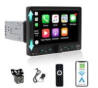 Alondy Autoradio 1 Din con Schermo (7") Compatibile con [Wireless] Apple CarPlay Android Auto Bluetooth AM/FM/RDS Radio USB (Type-C carica rapida 3A) AUX SD telecamera di backup