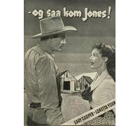Along Came Jones Gary Cooper Loretta Young 1945 Vintage Old Danish Movie Program