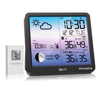 AlongSong Stazione Meteo Wireless Int/Ext Termometro Igrometro Barometro LCD