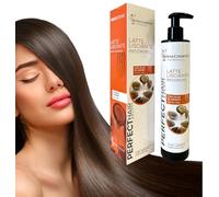 Alonia Cosmetics® 300ml MAXI formato Latte Crema Lisciante Anticrespo Professionale vegano per capelli Effetto Seta, Liscia, Lucida, Protegge, nutre, Arricchito con Olio di Argan e Cheratina