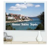 Alónnisos, Skiáthos, Skópelos (hochwertiger Premium Wandkalender 2026 DIN A2 quer), Kunstdruck in Hochglanz: Alónnisos, Skiáthos und Skópelos sind ... und liegen östlich der Pilionhalbinsel.