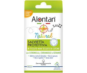 Alontan Salviette Alontan Natural repellenti insetti, 12 pezzi
