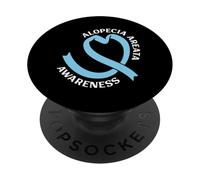 Alopecia areata - Coscienza e cuore PopSockets PopGrip Adesivo