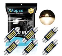 Alopee 6PCS 1.61" 41mm LED Bianco Caldo Festone Auto Lampadina Per 211-2 569 578 Targa Cupola Mappa Porta Luce Di Cortesia 2016 Chipset 9SMD Non Polarità Canbus Senza Errori 3000K
