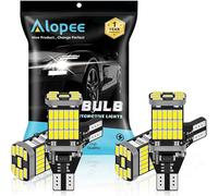 Alopee Ampoule W16W LED T15 921 912 Bianco 6000K Anti-Erreur CANbus- 45 SMD 4014 Sans Polarité (12V-18V) pour Feux de Recul, Clignotants Avant/Arrière, Feux de Stop - Lot de 4 Pièces