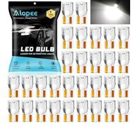 Alopee Confezione da 30 mini lampadine a LED 194 in acrilico bianco T10 a cuneo, DC 12 V, lampadine di ricambio per 194 168 T10 2825 W5W, luci di segnalazione della targa