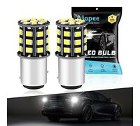Alopee Lampadina P21/5W LED Bianco Confezione da 2 Senza Polarità 1157 BAY15D - 9V-30V DC per Fanale Posteriore e Luce Freno, Indicatori di Direzione Compatibile con 7528/2057/2357, 2835 SMD 33