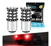 Alopee Lampadina P21/5W LED Rosso Confezione da 2 Senza Polarità 1157 BAY15D - Sostituzione Diretta 9-30V DC per Fanale Posteriore e Luce Freno, Compatibile con 7528/2057/2357, 2835 SMD 33