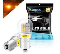 Alopee Lampadina P21W LED 9V-30V - Senza Polarità 39 SMD 3014 Ambra Brillante per Indicatori di Direzione BA15S, Compatibile con 1156/7506 (Confezione da 2)