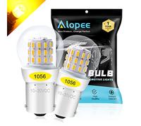 Alopee Lampadina PY21W LED 10V-30V - 39 SMD 3014 Giallo Brillante per Indicatori di Direzione BAU15S, Compatibile con RY10W/1056/7507/12496 (Confezione da 2)