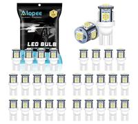 Alopee Lampadine T10 Led W5W 12V Bianco Lampadine Posizione Led Luci Targa Compatibile con 194 168 2825 501, 5 Chip 5050, Kit da 30 Pezzi