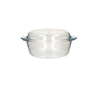 ALORNO CASSERUOLA CON COPERCHIO IN VETRO PYREX TONDA 1 - 2 - 3 LITRI FORNO