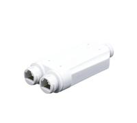 ALOUTSNOC Ripetitore Poe Impermeabile a 2 Porte IP66 10/100Mbps Extender Poe da 1 a 2 con Telecamera Switch Poe da Esterno IEEE802.3af/at 48V