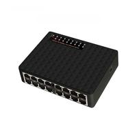 ALOUTSNOC Switch di Rete a 16 Porte 10/100Mbps Smart Switch Fast Ethernet Hub RJ45 ad Alte Prestazioni Splitter Internet (Color : US Plug 16Port)