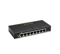 ALOUTSNOC Switch di Rete Gigabit Switch Ethernet Smart Switch a 8 Porte da 1000 Mbps Splitter Internet Hub RJ45 ad Alte Prestazioni (Color : EU 8 Port 1000Mbps)