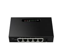ALOUTSNOC Switch di Rete Poe da 1000 Mps Switch Ethernet Non gestito Gigabit a 5 Porte
