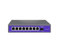 ALOUTSNOC Switch Ethernet 2.5GbE Switch di Rete 2.5GBASE-T 2500Mbps a 8 Porte Porta SFP Uplink 10G Plug And Play (Color : EU Plug)