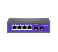 ALOUTSNOC Switch Ethernet da 2,5 Gbps Switch di Rete a 4 Porte 2500Mbps Slot SFP+ a 2 Porte 10G Hub Home Lab Splitter Internet Plug And Play (Color : EU Plug)